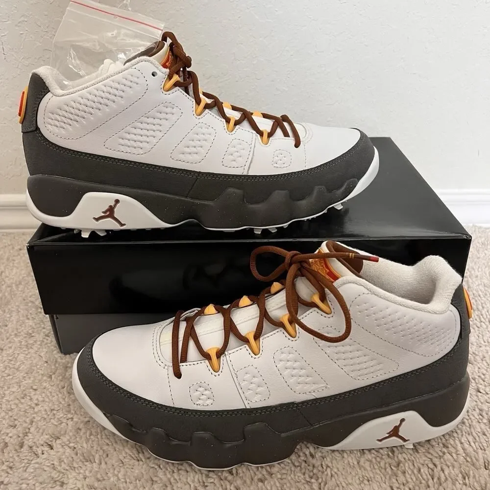 Nike Air Jordan 9 G Golf Low NRG US Open White Grey Size Men's 10 FN6931-100 New